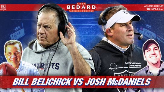 .@athleticgreens Podcast & Video: Bedard Patriots Pod - What to know about McDaniels and the Raiders taken at BSJ Headquarters (Patriots)